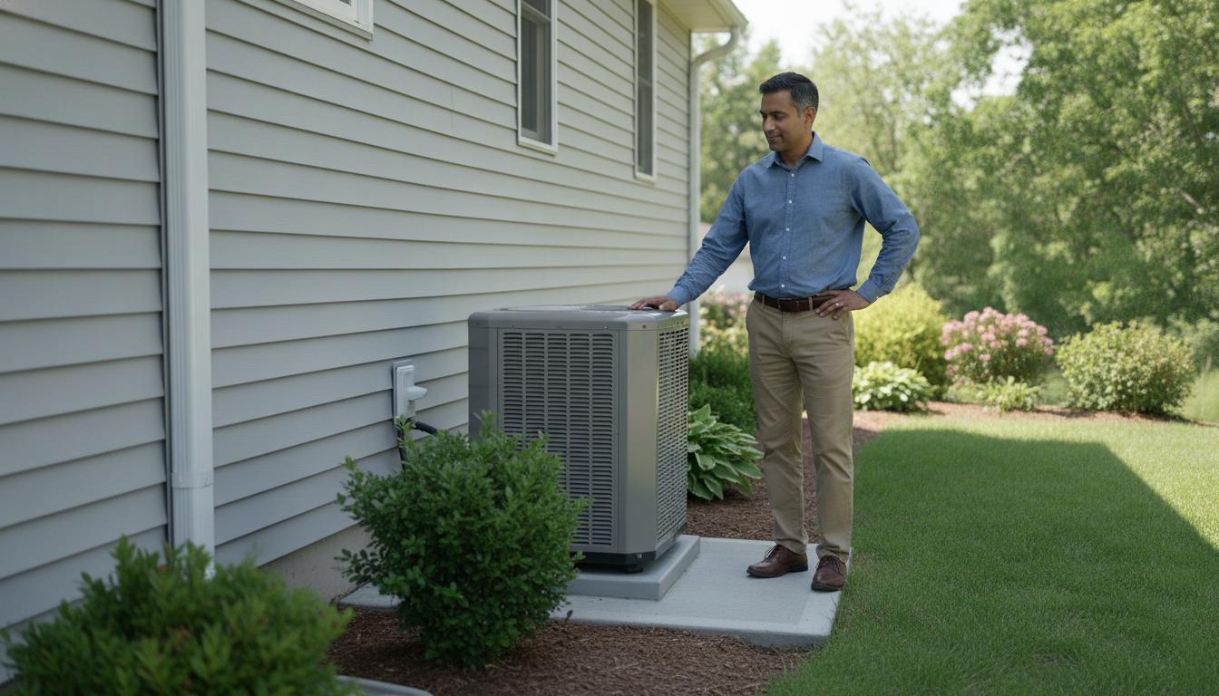 A cold-climate heat pump includes an outdoor unit much like a central AC condenser. In many homes it replaces both the furnace and the air conditioner.