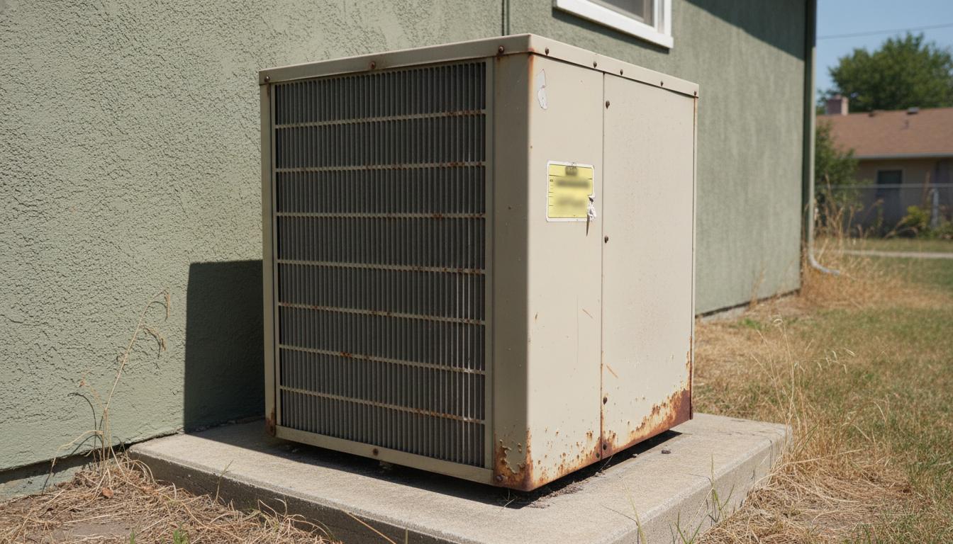 A condenser unit past its 12-to-15-year lifespan window is the point where every new repair quote deserves the age-and-cost math.