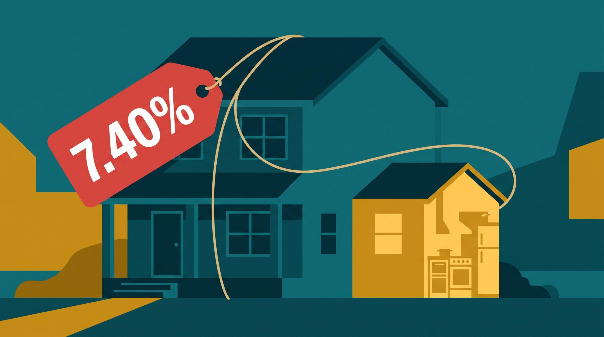 cash-out refinance vs HELOC: A $40,000 Kitchen Needs Financing. A Cash-Out Refinance Would Reset a 3.25% Mortgage to 7.40%.